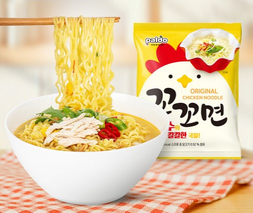 Paldo Kkokkomyeon Spicy Chicken Noodles, 10 Packs