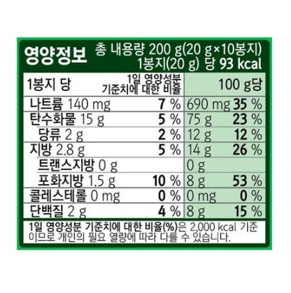 Orion Goraebap Roasted Seasoning Flavor 20g, 30 Packs